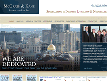 Tablet Screenshot of mcgrathkanelaw.com